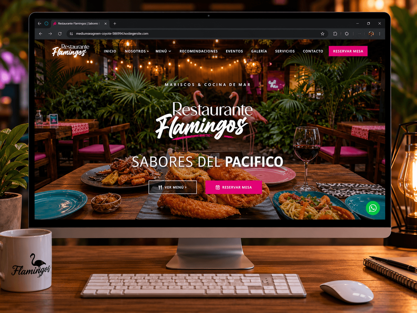 Restaurante Flamingos — Sitio web